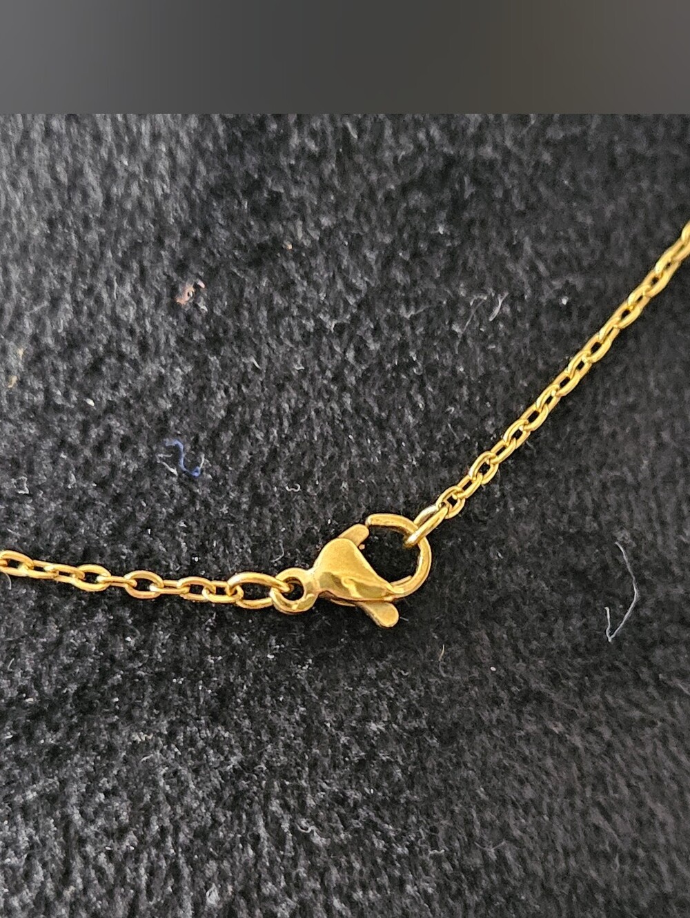 Gold-Tone Heart & Paw Print Cut-Out Pendant Necklace w/ Lobster Clasp - Picture 3 of 3